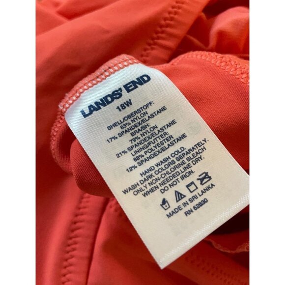 18W Lands End Tankini Swim Top J05 74 - Picture 3 of 4